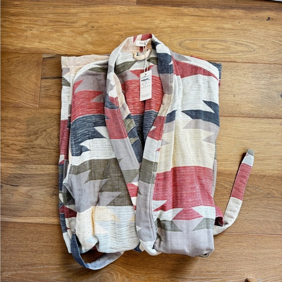 Geometric Patterned Women's Robe - Picture 4 of 4